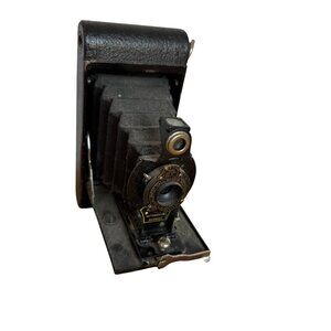 Folding Autographic Brownie Camera No 2 Kodak Ball Bearing Shutter Collectible